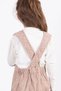 Brown Girl's Melange Cream Badili Salopet Suit 22693 - 6