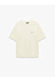 Cotton Short Sleeve Tok Fabric Crew Neck Oversize Printed T-Shirt - 4