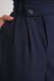4759 Women's Cross-Waist Flowy Wide-Leg Palazzo Pants Navy Blue - 5