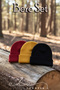 Unisex Folded Black, Red, Yellow 3-Piece Beanie Set - 2