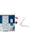 Bathroom Curtain 7085 2x110x200, Curtain Pipe Hanger, Corner Pipe White Gift, Shower Curtain Set