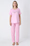 Happiness Bamboo Kısakol Women's Pink Pajama Set - 2