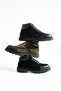 Men's Khaki Genuine Leather-Suede Boots - 4