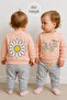 Daisy Bicycle Printed Baby Girl Bottom Top Set