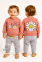 Daisy Bicycle Printed Baby Girl Bottom Top Set