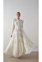 SKIRT FLOOR TIE GARNED LONG DRESS Ecru - 3