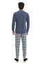 Mooncover Men's Winter Father-Son Matching Pajama Set Jeans - 6