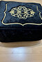 Dowry Velvet Gold Embroidered Black Bundle 35x30 Cm Engagement Bride Groom Bag - 2