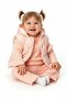 Winter Rabbit Embroidered, 3-Piece Inflatable Vest Plush, Welsoft Lined, Thick 3 Thread Baby Girl Set