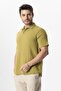 Short Sleeve Polo Neck Muslin Summer Tshirt Oil Green Ygysl - 4