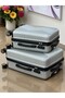 Lightweight 2PCS SET (20/24 Inch) ABS Luggage Hard Shell Trolly with smooth spinner wheels - 8