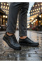 902 Genuine Leather Men's Brown Orthopedic Sole Daily Light Sole Shoes - 3