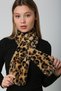 Camel Leopard Soft Textured Plush Women's Neck Collar - 8
