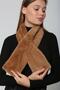 Pink Soft Textured Plush Women's Neck Collar - 3