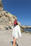Crew Neck Heart Embroidered Sweatshirt - 4