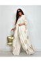 Glow Embroidered Kimono Set Long Maxi Length Shirt and Pants Set