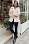 New Season Women's Inner Zipper Belt Detail ZR Leather Suede Coat - 6