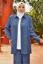 Shirt Collar Pants Suit 20733 - 2