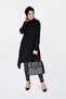 Asymmetric Cut Tunic with Pleat Detail 4706