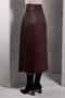 Pleated Suni Leather Skirt 60634 - 3