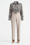 Leopard Touch of Her Elegance: Plus Size Women's Cotton Viscose Shirt/tunique - 5