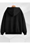 Popular Trend Printed Hooded Loose Fit 2-Piece Set Sweatshirt - 3