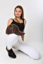 Brown Faux Leather Cap Women's Hat - 4