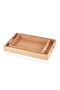 Set of 2 Wooden Presentation Trays – Decorative Organizer, Coffee & Tea Serving Tray Gift - 4