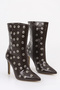 Rsd 1230 Metal Detail Thin Heeled Boots - 3
