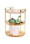 3-Tier Round Golden Serving Tray Stand Dessert Display for Cake, Fruits, Pastries & Home Decoration - 5