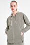 Women's Zippered Hooded Sweatshirt 25N-2103 - 3