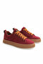 Genuine Leather Men's Lace-Up Burgundy Nubuck Sneaker Shoes Wesley - 4