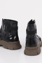 Cnf 0574 Parachute Fabric Front Zipper Detail Short Boots - 4
