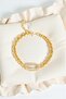 Shine Bond Bracelet – Stylish Model with Stone Detail and Gold Ring