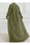 2 Piece Women's Chic Vintage Hair Braid Pattern Long Cardigan Sweater Dress Set, Winter Women's Knitwear Suit - 3