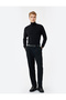 Viscose Blended Long Sleeve Basic High Neck Knit Sweater - 2