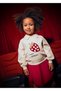 Red Girl's Sweater Skirt Set 4932