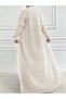 2 Piece Women's Chic Vintage Hair Braid Pattern Long Cardigan Sweater Dress Set, Winter Women's Knitwear Suit - 4