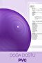 65 cm Pilates Ball and Pump Set |   Suitable for Height 155-170 cm Durable Anti-Slip Purple - 6