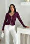 Women's Button Detailed Fit Knitwear Blouse – Elegant & Modern Style - 2