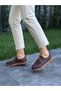 Brown Leather Women's Casual Shoes