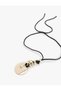 Charm Detailed Tie-Up Necklace - 3