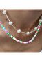 Pearl Necklace and Fimo Design 2-Piece Necklace