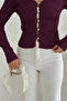 Women's Button Detailed Fit Knitwear Blouse – Elegant & Modern Style - 6