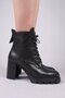 Rostock Heeled Boots with Lace Accessories Black - 3