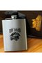 8 oz 235 Cc Steel Off Road Themed Liquor Flask with Funnel and Pocket Type Lid - 2