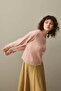 Hair Braid Crop Cardigan Pink - 6