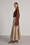 Women's Stone Piece Stitching Detailed Premium Long Skirt 30054 - 7
