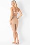 Women's Skin Color High Waist Long Leg Shapewear- Body Shaper C0T0N15 - 3