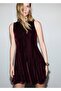 Velvet Dress with Stitching Detail